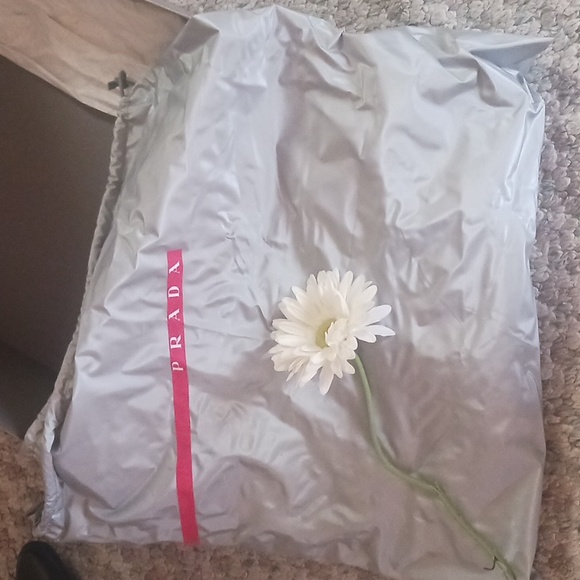 Vintage black Prada sport western boots  black nylon and leather with logo 36/6 - Picture 3 of 5